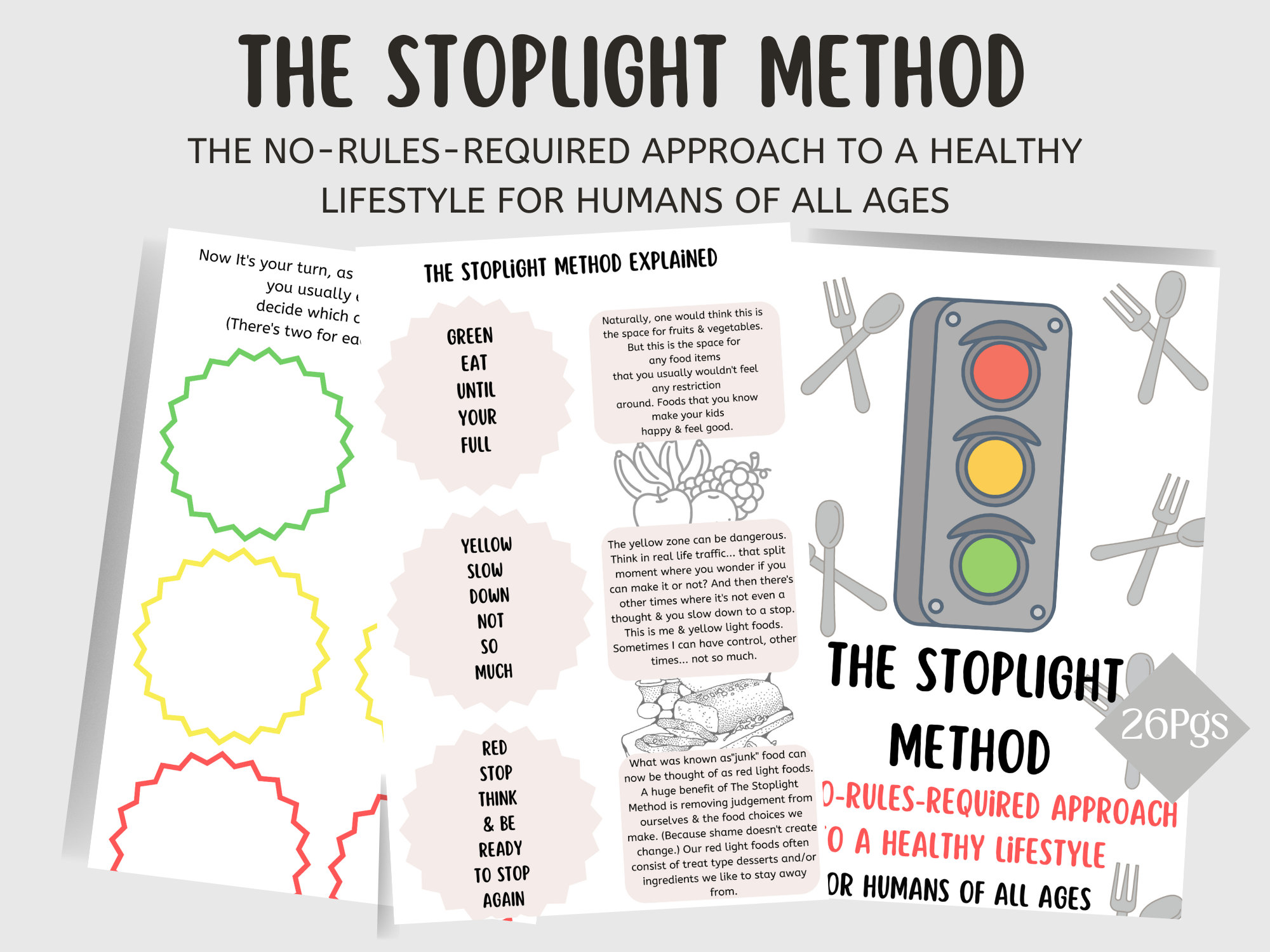 The Stoplight Method the No Rules Approach to A Healthy Lifestyle Etsy