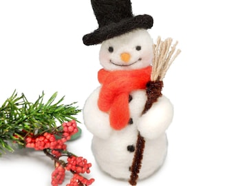 Festive Snowman Needle Felting Craft Kit