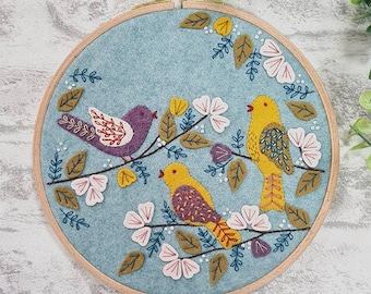 Dawn Chorus Appliqué Hoop Craft Kit