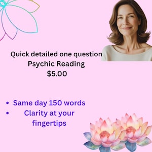 Same day psychic one question reading @