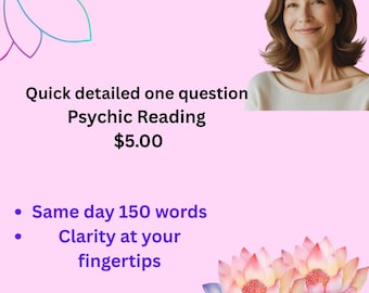 Same day psychic one question reading @