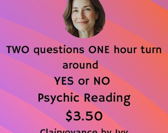 Two Yes or No Tarot Answer – Delivered in 1 Hour | Intuitive One-Sentence Reading