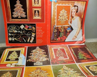 Vtg Hazel's Classic Jeweled Christmas Tree Photos Craft Booklet How To Pattern