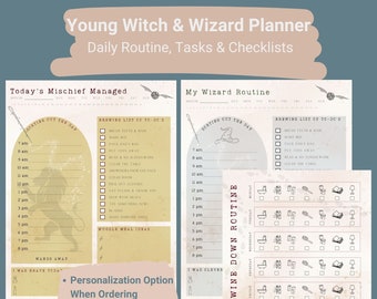 Witch & Wizard Planners for Kids