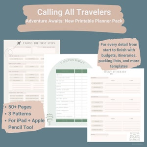 Printable Travel Planner - Etsy
