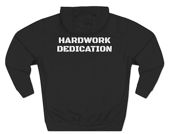 Felpa con cappuccio in pile a tre pannelli Illuminate Hardwork Dedication