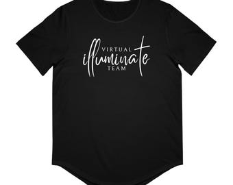 Maglietta con orlo curvo in jersey da uomo Illuminate