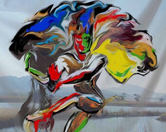 Art Print Large colorful Print Vertical  bright colored giclee landscape art print psychedelic art photograph contemporary Shiva