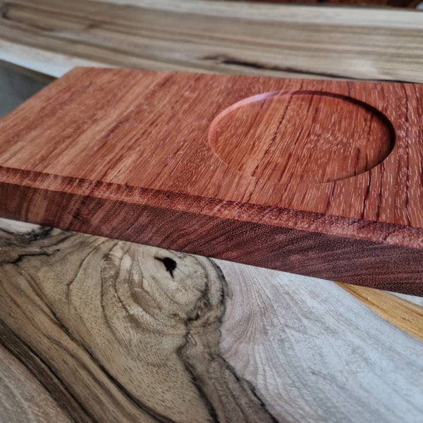 Wood Candle Plate Etsy