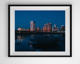 Richmond VA Print | RVA Downtown Skyline Gift | Richmond Virginia Wall Decor | RVA Photographer | Fine Art Photography Print