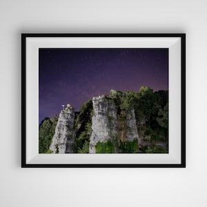 Charming Virginia Landscape Print | Natural Chimneys Fine Art Decor | Landscape Night Print | Perfect Gift Idea