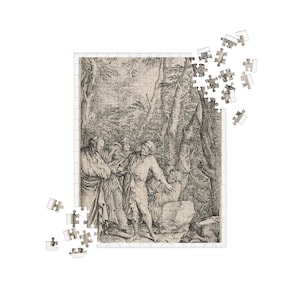 Diogenes Casting Away His Bowl | Jigsaw Puzzle | 252 and 520 Pieces for Everyone | Greek Philosophy Art Puzzle