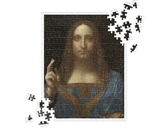 The Salvator Mundi Puzzle by Leonardo da Vinci | 252 & 520 Pieces | Artful Challenge for Everyone.