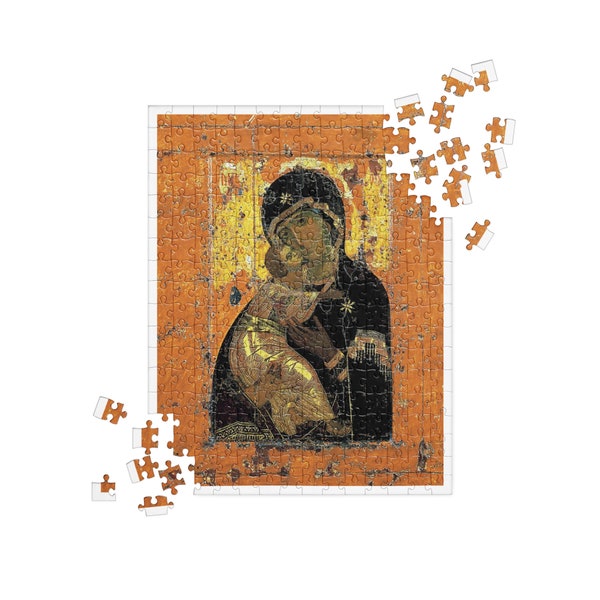 Eternal Elegance: Our Lady of Vladimir | Jigsaw Puzzle | Available in 252 & 520 Pieces | Explore the Masterpiece for All Ages.