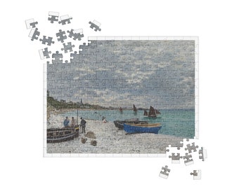 Monet "The Beach at Sainte-Adresse" Jigsaw Puzzle
