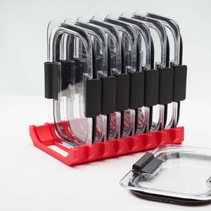 Rubbermaid Brilliance Lid Holder- Holds 8 Medium Lids - Keep the Lids, Lose the Clutter!