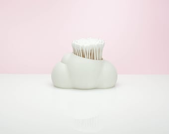 Dispensador de hisopos de algodón Dreamy Cloud, decoración de baño, regalo único