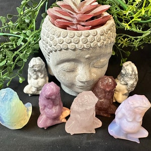 Crystal Mother Earth Statue, Gemstone Goddess Gaia, Chakra Stone  Gaia Goddess