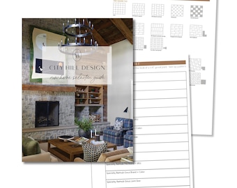 New Home Build Selection Sheet Guide | INSTANT DOWNLOAD