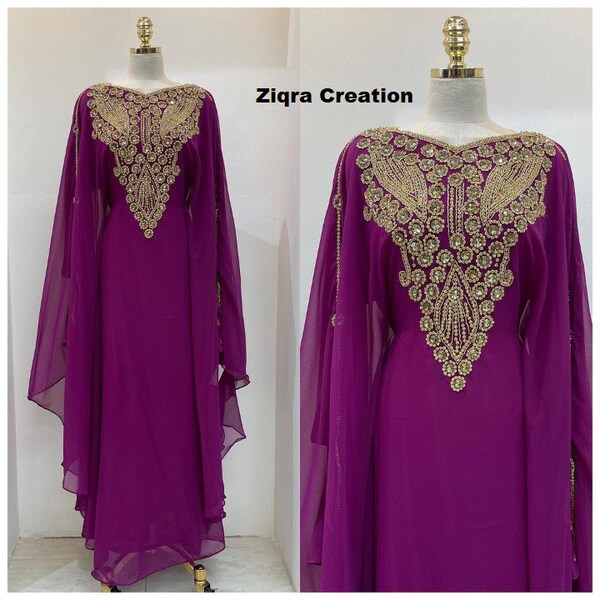 Promo ! Caftan marocain marron dubaï Farasha Abaya tenue africaine demoiselle d'honneur arabe tenue de soirée caftan de mariage robes forma y compris foulard