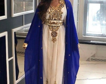 Caftans marocains bruns dubaï Farasha Abaya tenue africaine demoiselle d'honneur tenue de soirée arabe caftans de mariage robes formelles foulard gratuit