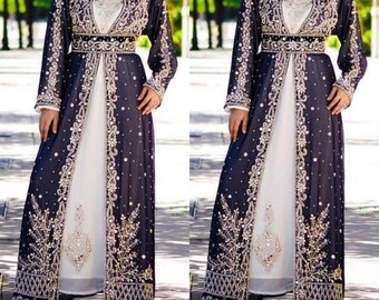 Caftans marocains bruns dubaï Farasha Abaya tenue africaine demoiselle d'honneur tenue de soirée arabe caftans de mariage robes formelles foulard gratuit