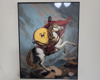 Bitcoin Crossing The Alps Framed Print