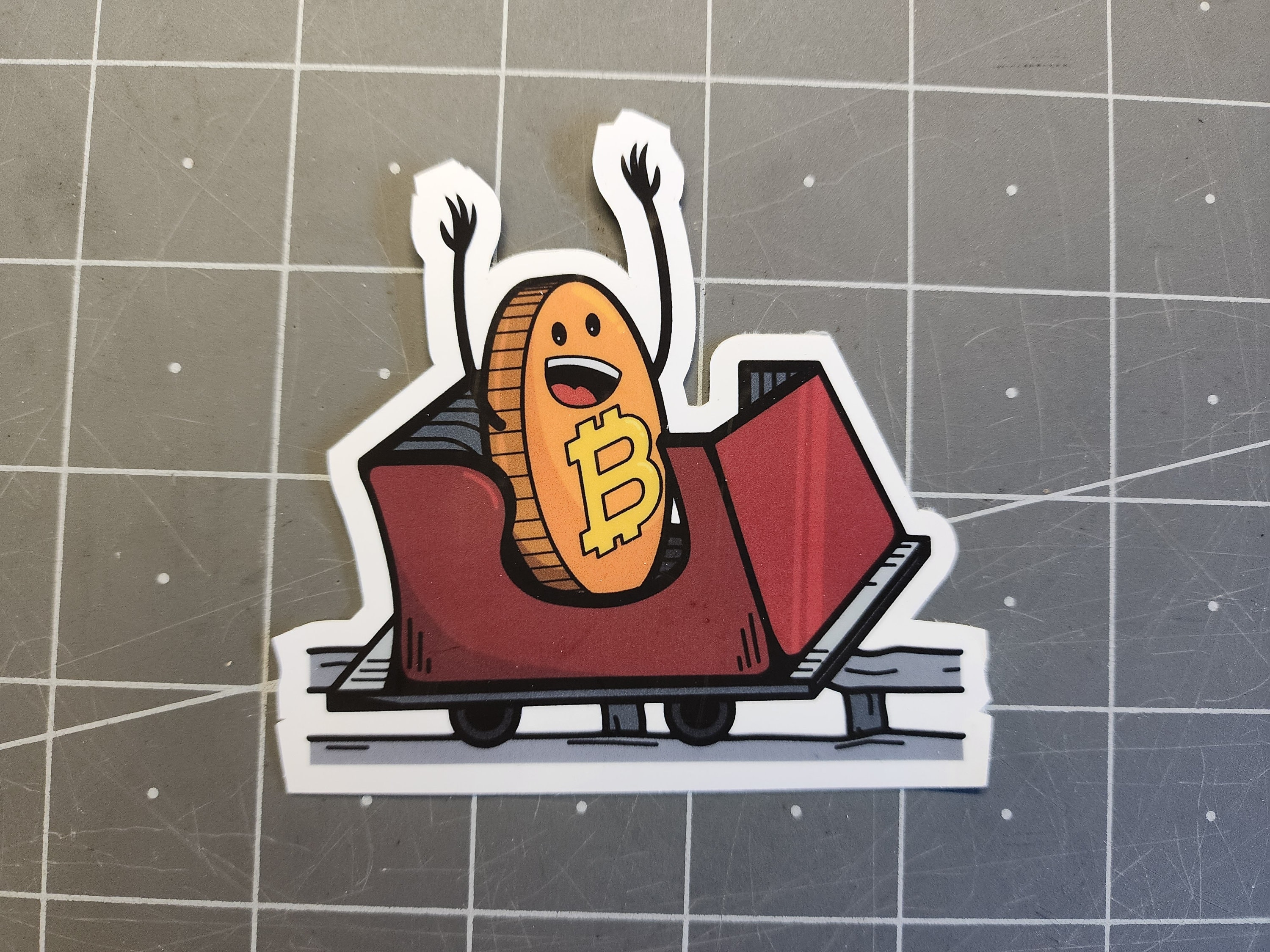 3-pack Bitcoin Rollercoaster Guy Vinyl Sticker - Etsy