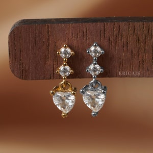 Kristall Knorpel Ohrring, Piercing Schmuck gold, Tragus Ohrring, Helix Ohrring, fadenlos, 16g Labret Ohrstecker, 18g 20g, nap Ohrring, Titan