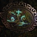 Floral Embroidered Design With Hidden Glow-in-the-dark Message Mounted ...