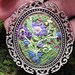 Floral Embroidered Design With Hidden Glow-in-the-dark Message Mounted ...