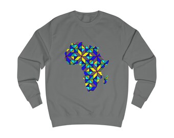 Men's sweater with African print