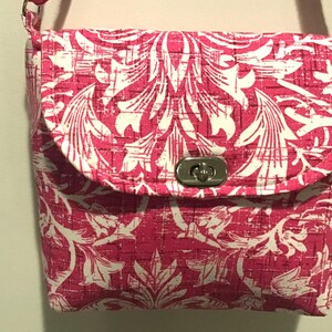 Porte-monnaie à fleurs rose, Porte-monnaie à fleurs, Sac rose à imprimé jardin de fleurs, Porte-monnaie à bandoulière, Joli sac à main, Bandoulière en toile, Cadeaux pour elle