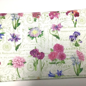 Spring Floral Reversible Placemats, Flower Placemats, Floral Decor, Colorful Floral Home Decor, Floral Table Decor, Gifts for Her