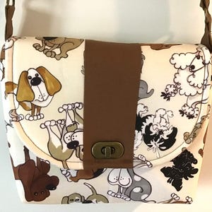 Tab Dog Purse, Puppy Crossbody Purse, Dog Lover Gifts, Brown Dog Bag, Cute Dog Handbag, Gifts for Her, Mother&#39;s Day