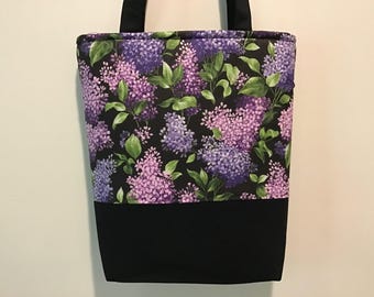 Lilac Floral Purse, Lilac Purse, Floral Purse, Spring Purse, Lilac Handbag, Gifts for Her, Gifts for Mom, Purple Floral Purse