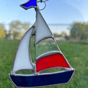 Stained Glass Sailboat