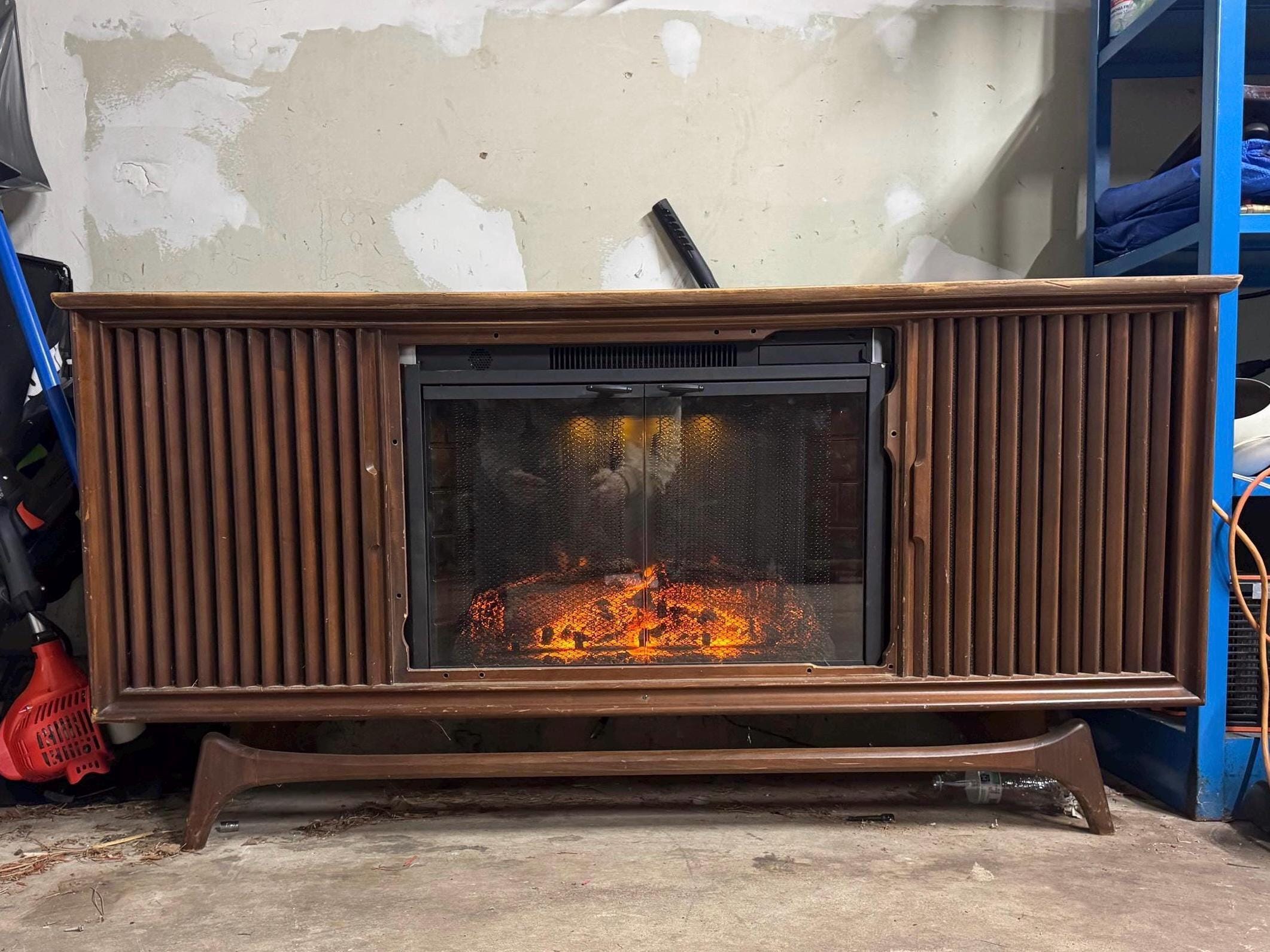 1960's RCA Stereo Console W/fireplace - Etsy