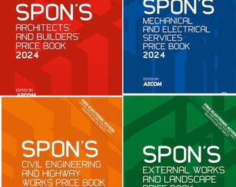 SPONS Preisbuch, SPONS 2024 Preisbuch, Spons Online, Spons Architekt Preisbuch, Spons Architekt, Spons 2024 Bücher, Spons 2024 Bücher