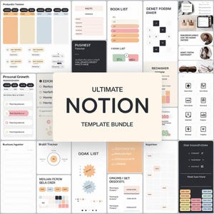 Ultimate 190+ Notion Template Bundle | Notion Templates for Business ...