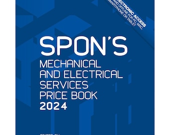 SPONS 2024 Preisbuch, SPONS Online 2024, SPONS Preisbuch, Spons Mechanische und Elektrische Dienstleistungen, Spons Electric Preisbuch, Spons M & E