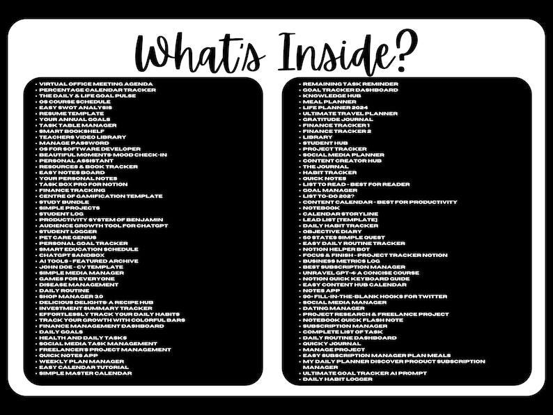Ultimate 190+ Notion Template Bundle | Notion Templates for Business ...
