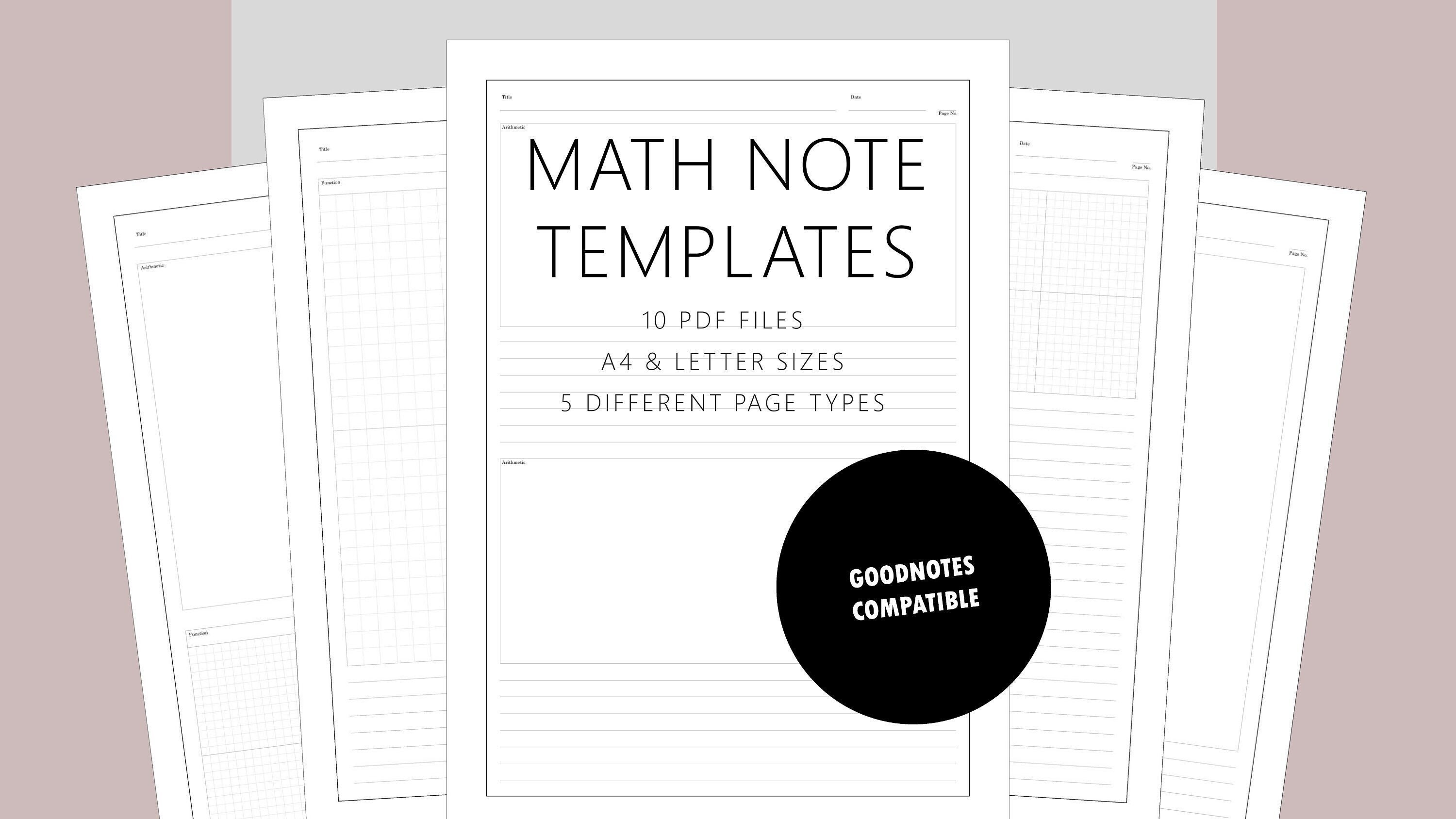 10 Printable PDF, Math Paper, Math Notes, Student Notes, Digital Note 10 Printable PDF, Math Paper, Math Notes, Student Notes, Digital Note