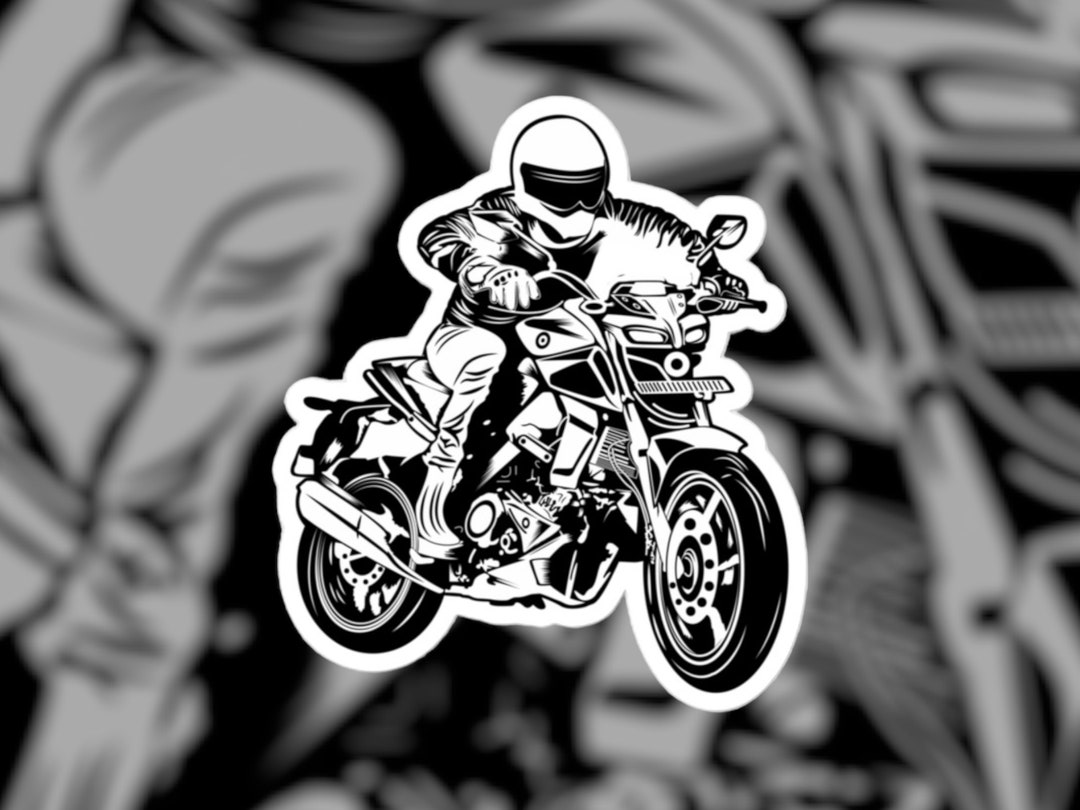 Motorcycle Sticker | Biker Sticker | Dirt Bike Sticker - Etsy