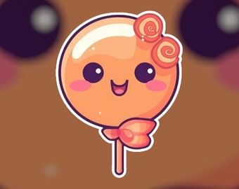 Kawaii Lollipop Sticker | Cute Kawaii | AI Art