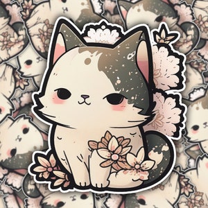 Cute Kawaii Cat Sticker