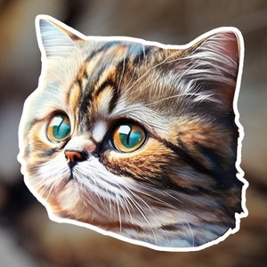 Cute Cat sticker | Cat Sticker | Kitten | Adorable | AI Art