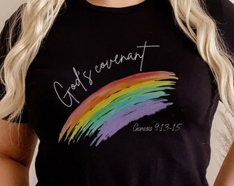 God's covenant shirt Genesis 9:13-15 shirt God keeps His promises t shirt bible study shirt biblical Christian shirt Genesis bible shirt