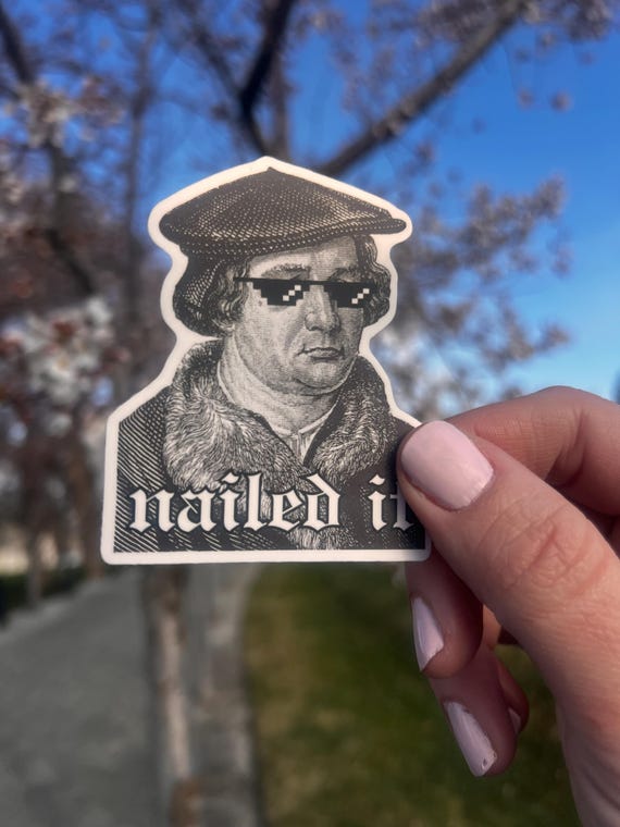 Funny Martin Luther Nailed It Reformation Shirt | Gift Funny Martin Luther Nailed It Reformation Shirt | Gift
