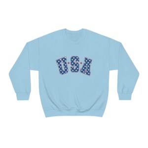 Women's USA sweatshirt 4th of July God Bless America sweatshirt women's Patriotic apparel Christian sweatshirt Fourth of July crewneck image 5